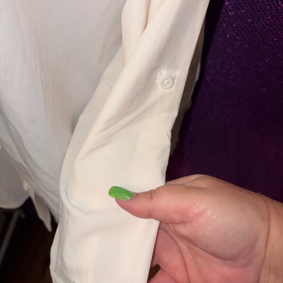 🆕💜 Eddie Bauer Pink Button Down Shirt XXL Stretch Classic Fit Pockets - Picture 8 of 14